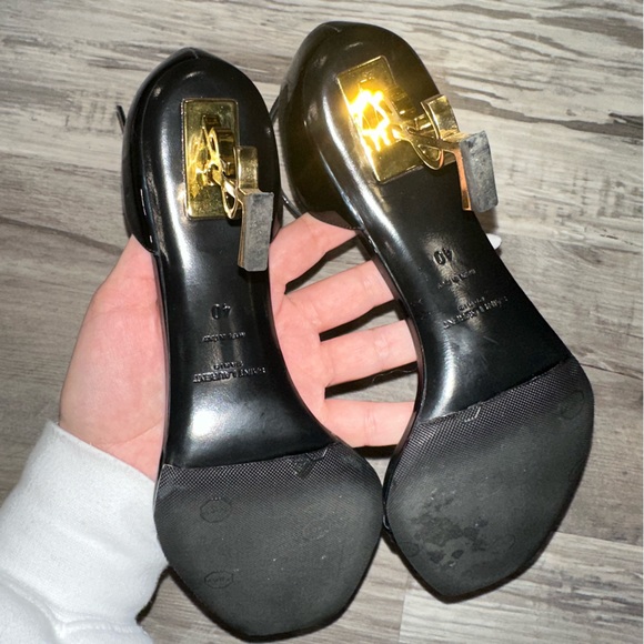 Saint Laurent Opyum 85 High-Heel Sandals ONLY WORN ONE SIZE 40 (has defect) - Picture 4 of 8